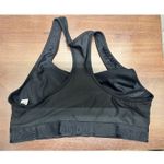 Adidas  Size Medium Black Aeroready Alphaskin Racerback Elastic Band Sports Bra Photo 1