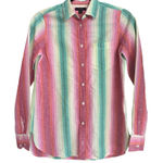 J.Crew Womens Multicolor Striped Button Photo 0