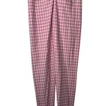 Dalu Fitness Pink Gingham Checkered Leggings Size M Photo 0