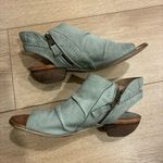 Miz Mooz  Cailey Leather Green Heeled Sandal Size 37/6.5-7 US Photo 2