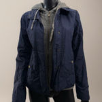 Active USA  Women's Navy Quilted Puffer Jacket Hooded NWT Photo 0