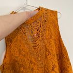 Torrid  3 Plus Size Mini Lace Trapeze Dress Orange Golden High Neck Summer Party Photo 7