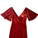 Ever Pretty Burnt Orange Velvet Long Double V Bridesmaid Formal Prom Dress Sz M Size M Photo 3