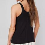 White Crow Black Micro Ribbed Tank Top Photo 1