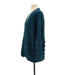 Barefoot Dreams CozyChic Boardwalk Cardigan Sweater Teal Blue Size Large Photo 5