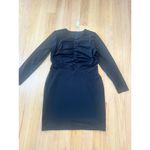 EXPRESS NEW  Body Contour Long Sleeve Cutout Mini Dress, Black, Large Photo 3