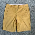 J.Crew stretch size 4 mustard yellow 11” Bermuda chino shorts Photo 0