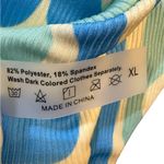 Aurelle Swim NWT Bondi Bikini Set Retro Blue and Cream Sz XL Photo 4