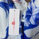 Jumeiyifang Blue And White Floral Romper Photo 4