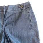 Ann Taylor  LOFT Chambray Bermuda Shorts High Waist Dress Casual Dark Wash Size 8 Photo 6