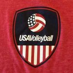 Adidas  USA Volleyball Women’s Red V-Neck XL Photo 3