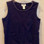 Neiman Marcus FINAL MARKDOWN  embellished neck tank top medium Photo 0