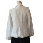 Rachel Zoe NWOT Textured Embellished Gold Button Open Front Blazer Small Photo 4
