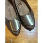 Aerosoles Brown Snake Print Flats Comfort Dress Shoes Metallic Accent 8.5 Photo 3