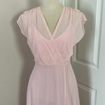 Birdy Grey  Violet Bridesmaid Dress Pale Blush Pink Chiffon Long Length Size S Photo 2