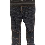 Athleta  Black Striped Relay Capri Cropped Leggings Women Sz S Photo 4