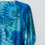 Chico's  Womens V Neck Rhinestone Shark Bite Kaftan Blouse Size L/XL Vacation Boho Photo 7