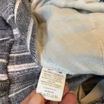 Briggs linen blend pants blue striped drawstring elastic waist Women’s size M Size M Photo 8