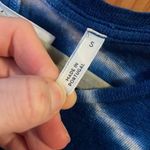 100% Linen Tie Dye MiH Sweater Blue Photo 3