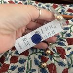 J.Crew Shirred Popover Top Rosewood Floral 100% Cotton Blouse NWT Flaw* Size L Photo 4