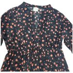 Serendipity Large Maternity Floral Black and Pink Tunic Top Photo 3