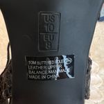 Aerosoles  Buttered Role Black Patent Leather T Strap Heels Shoes Snakeskin 10M Photo 8