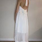 Free People New Romantics collection dainty lace halter tie white dress S Photo 5