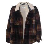 Leehanton Plaid Flannel Sweater Jacket Multiple Size M Photo 0