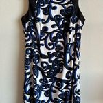 cj banks  sleeveless black blue midi dress size 14W NWOT Photo 0