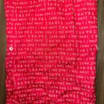 Victoria's Secret  L Pink Heart I Love You Pajama Pants Lounge Sleepwear Womens L Photo 2