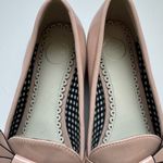 1901  Patent Leather Pink Cochette Preppy Bow Tie Loafer Slip On Shoes Size 8 Photo 2