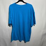 Delta Pro Weight Blue Boho Folksy Cats T Shirt 2XL 100% Cotton Adult 2XL Casual Graphic Tee Photo 2