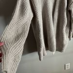Birch NY Taupe Metallic Knit Open Front Cardigan Sweater Size M Tan Size M Photo 3