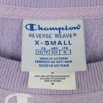 Champion 90s Vintage Pastel Purple Crewneck Pullover Logo Sweatshirt XS Photo 2