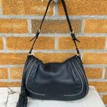 ETRO studded flap leather handbag Black Photo 0