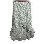 Anthropologie  Beachgold Yellow Grey Asymmetrical Skirt Sz. M Photo 3