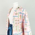 Vintage Gingham Patchwork Snap Coat in Pink | Size M Size M Photo 3