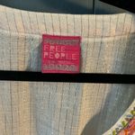 Free People  White Embellished Peplum Blouse | Size Small Photo 2