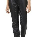 Badgley Mischka Faux Leather Joggers Womens Medium Pants High Rise Punk Rock Photo 0