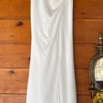Lulus  Profound Glamour Ivory Pearl Off-the-Shoulder Tulip Maxi Dress Bridal Sz M Photo 2