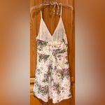 Anna Sui Anthropologie x Hidden Grove Floral Silk Ruched Halter Dress Size 8 Photo 11