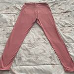 Blush pink Y2K high rise athletic athleisure workout boho leggings, one size Size undefined Photo 8