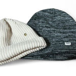 Two Tone Knit Beanie Hats Women's Set 2 Bundle Photo 0