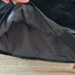 Theory  Black Velvet Mini A Line Skirt Size 0 Photo 4