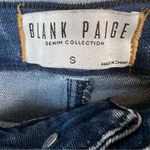 Blank Paige Stretchy High Rise Raw Hem Flare Jeans Photo 2