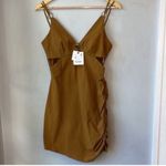 ZARA NWT  Cut Out Ruched Mini Dress Photo 3