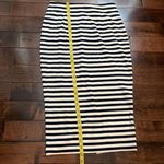 J.Crew striped knit pencil skirt Navy white cotton Women’s size 2 NWT Nautical Photo 6