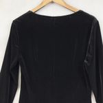 Connected Apparel  Dress‎ 14 Black Velvet Cocktail Holiday Stretchy Witchy Goth Photo 4