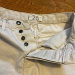 Free People Womens 26 off white Distressed Frayed Festival Jean Denim Shorts Photo 6