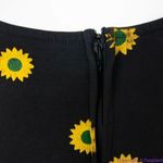 Unique Vintage  X GB Gwynnie Bee‎ Sunflower Black Dress, L Photo 14